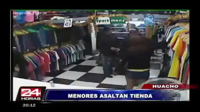 Huacho: detienen a menores de edad que asaltaron tienda de ropa