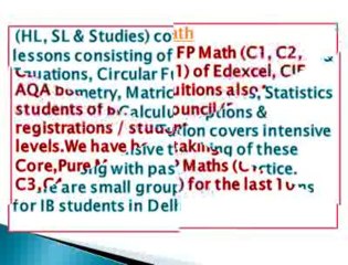 IB MATH TUTORS