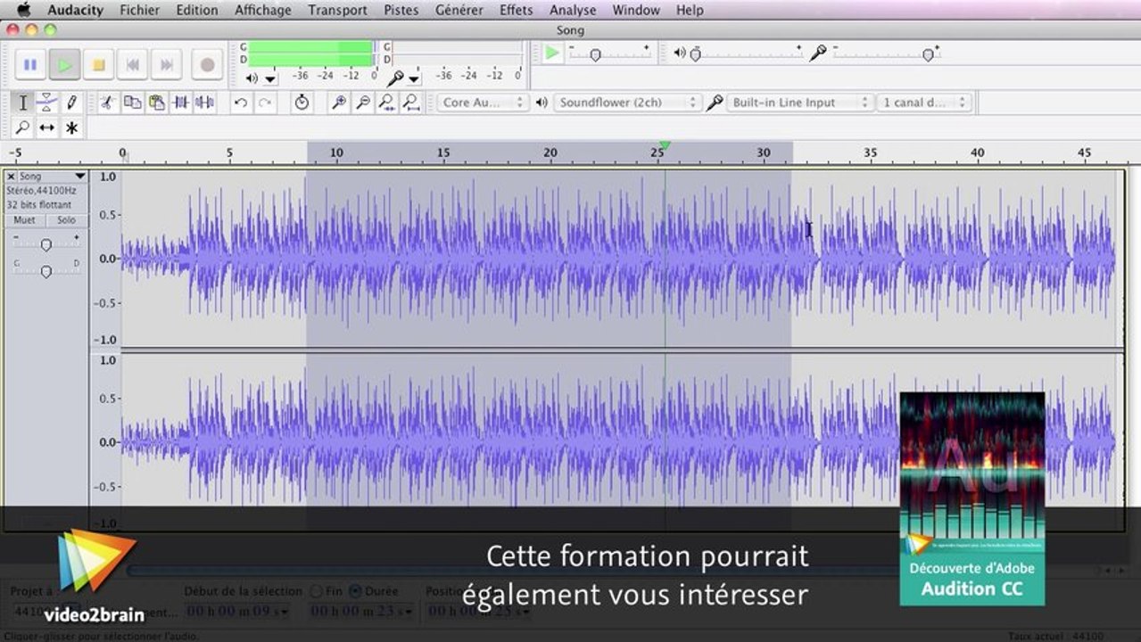 Découverte d'Audacity : trailer | video2brain.com