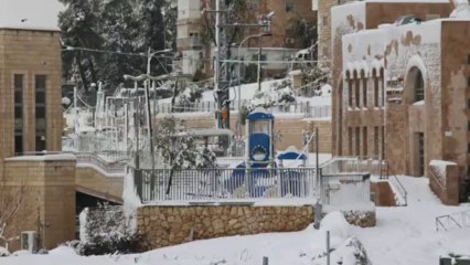JERUSALEM UNDER SNOW DECEMBER 2013