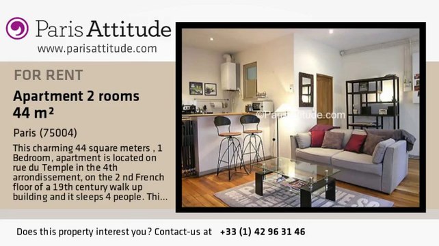 1 Bedroom Apartment for rent - Centre George Pompidou, Paris - Ref. 7209