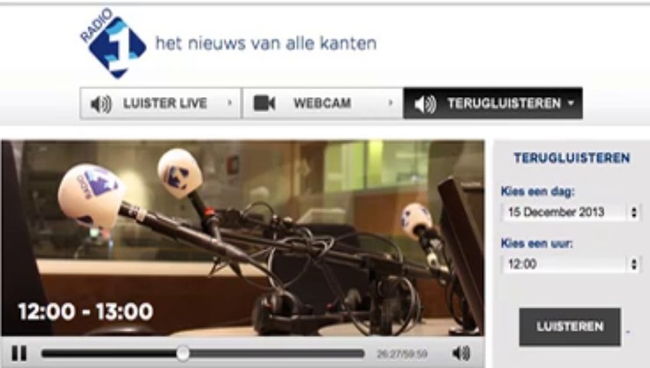 Verklaring Peter Kloosterhuis, hoofd evenementen NOS over missen begrafenis Mandela