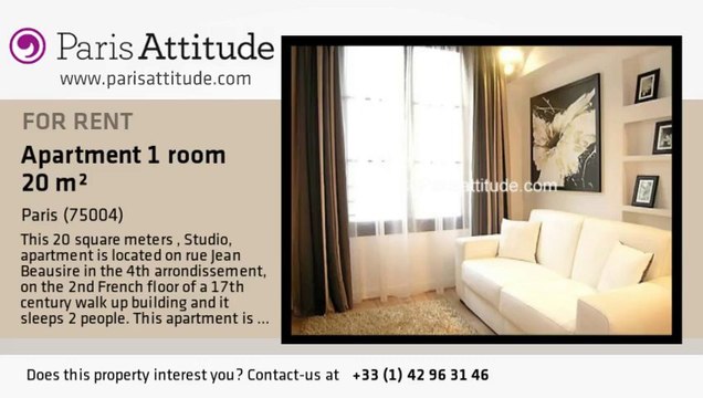 Studio Apartment for rent - Place des Vosges, Paris - Ref. 7281