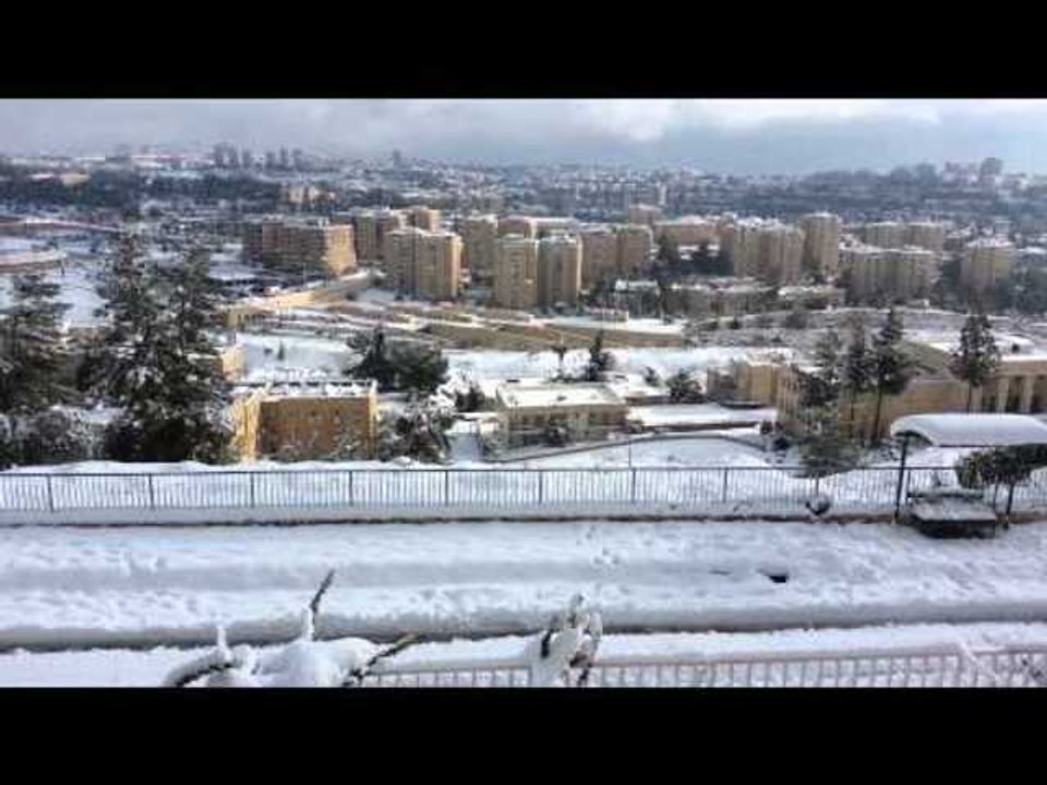 Snow in Jerusalem
