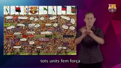 FC Barcelone - L'hymne en language des signes
