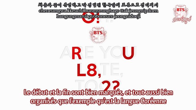 [2COOL2SUB] BANGTAN - 팔도강산 (Satoori Rap) (VOSTFR)