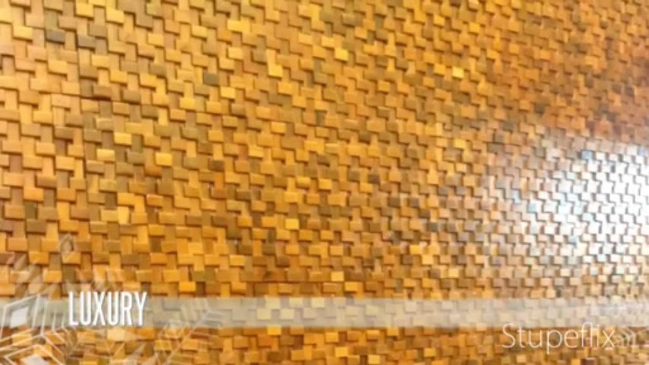 Không gian nội thất sang trọng với mosaic gỗ ốp tường - ốp trần