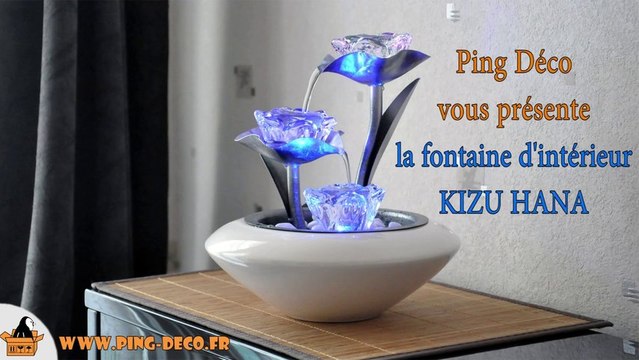 fontaine d'intérieur fleur verre KIZU HANA