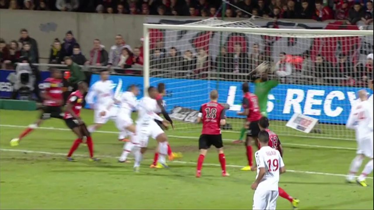 But Layvin KURZAWA (42ème) - EA Guingamp - AS Monaco FC - (0-2) - 14/12/13 (EAG - ASM)