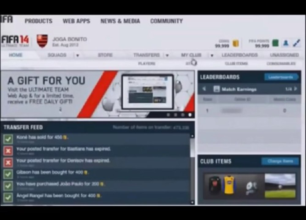 Free FIFA 14 Hack  Ultimate Team Coin Generator Working 2013