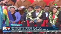 Quinua podrá revertir la pobreza alimentaria en el mundo: Evo Morales