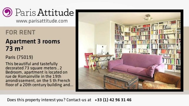 2 Bedroom Apartment for rent - Place des Fêtes, Paris - Ref. 7934