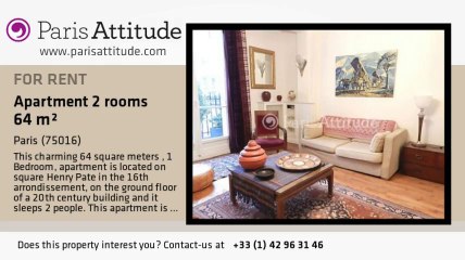 1 Bedroom Apartment for rent - Mirabeau, Paris - Ref. 8262