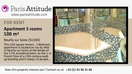 2 Bedroom Duplex for rent - Neuilly sur Seine, Neuilly sur Seine - Ref. 4381
