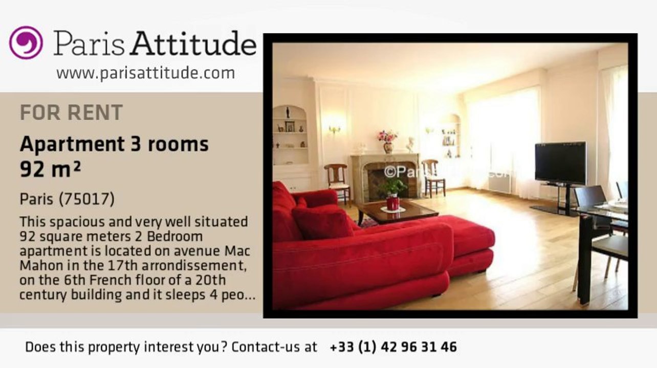 2 Bedroom Apartment for rent - Arc de Triomphe, Paris - Ref. 3277