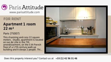 Studio Apartment for rent - St Germain, Paris - Ref. 6259