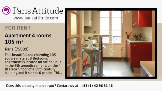 3 Bedroom Apartment for rent - Moulin Rouge/Pigalle, Paris - Ref. 6187