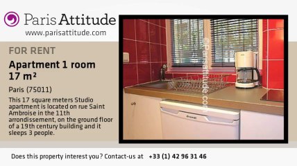 Studio Apartment for rent - Parmentier, Paris - Ref. 2060