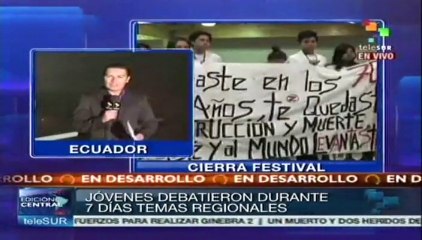 Concluye en Ecuador el XVIII Festival Mundial de la Juventud y los Estudiantes