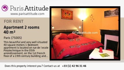 1 Bedroom Apartment for rent - Panthéon/Sorbonne, Paris - Ref. 4719
