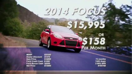 Paso Robles Ford Sale on the 2014 Ford Focus on the Central Coast