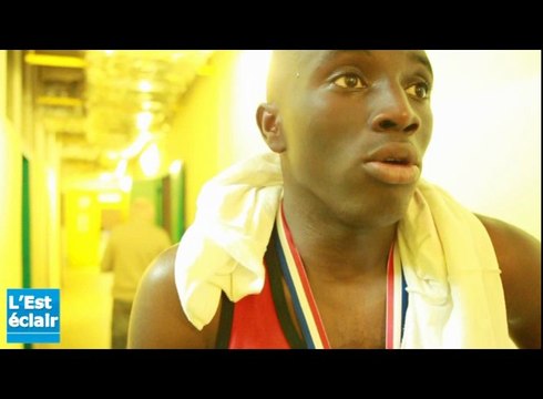 La réaction de Mamadou Bathily, champion régional de boxe en élite -64 kg