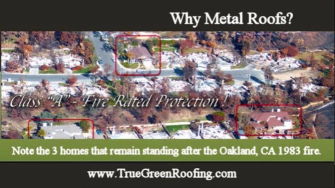 FIRE 411 - A  Case for Metal Roofs!  Truckee CA True Green Roofing