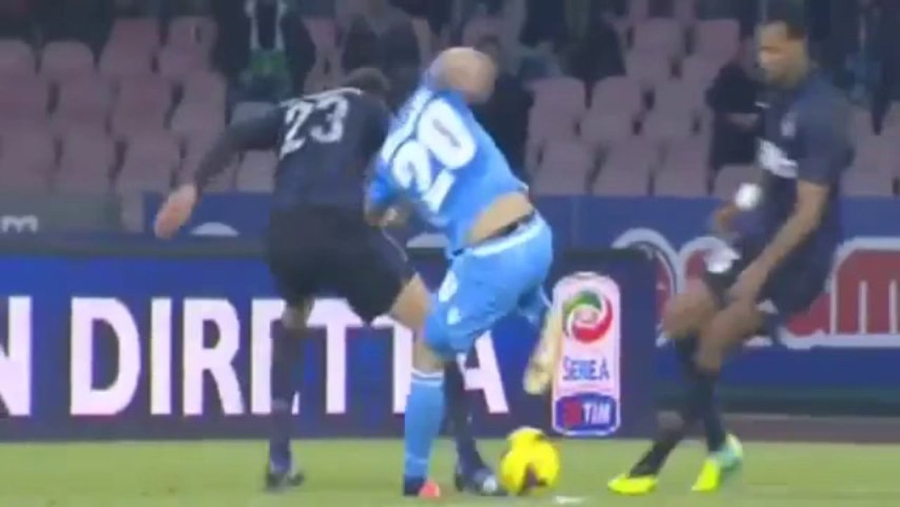 Napoli - Inter 4-2 Auriemma Ampia Sintesi 15-12-2013