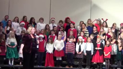 Megan singing at school Christmas Concert