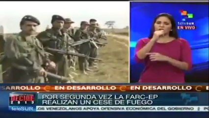 Pueblo colombiano se congratula con cese al fuego de las FARC