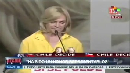 Adepta Matthei su derrota ante Bachelet