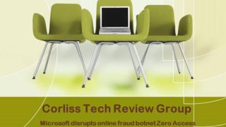 The Corliss Technology Review Group, Microsoft disrupts online fraud botnet Zero Access