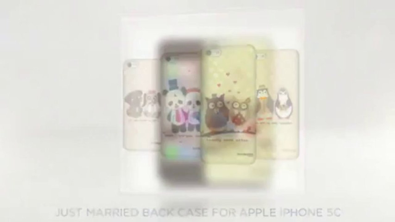JUST MARRIED PROTECTIVE BACK CASE COVER FOR APPLE iPHONE 5C