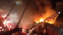 New York Firefighters Face Four-alarm Blaze