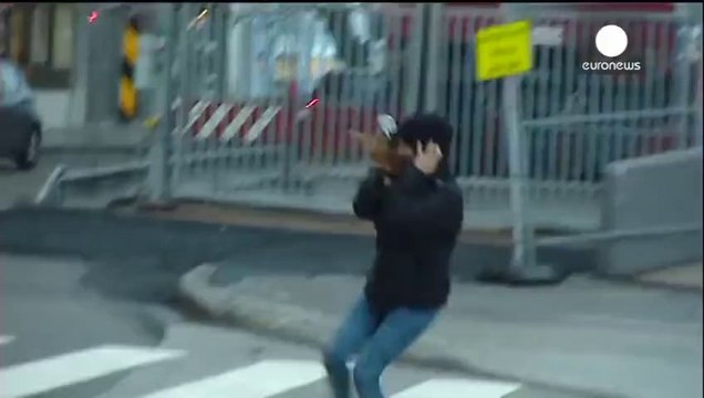 People Try To Walk Against Storm Ivar’s Powerful Winds In Norway