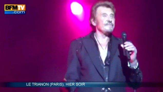 Johnny Hallyday sur les planches du Trianon - 16/12