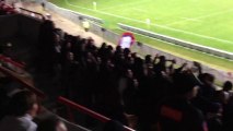 Béziers/ Narbonne: Bienvenue au stade de la Mediterrànee avec les supporters biterrois: insultes...