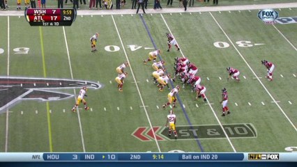 Redskins defense, sack, 10-yd loss