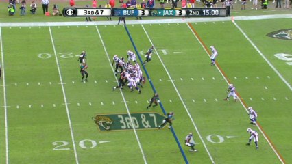 QB Henne to WR Sanders, 12-yd, pass, TD