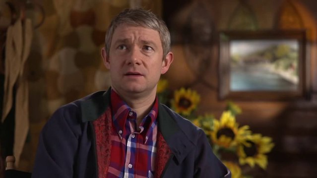 Bilbo is scared all the time The Hobbit 2 - Bilbo Interview HD (TwoMovies.name)