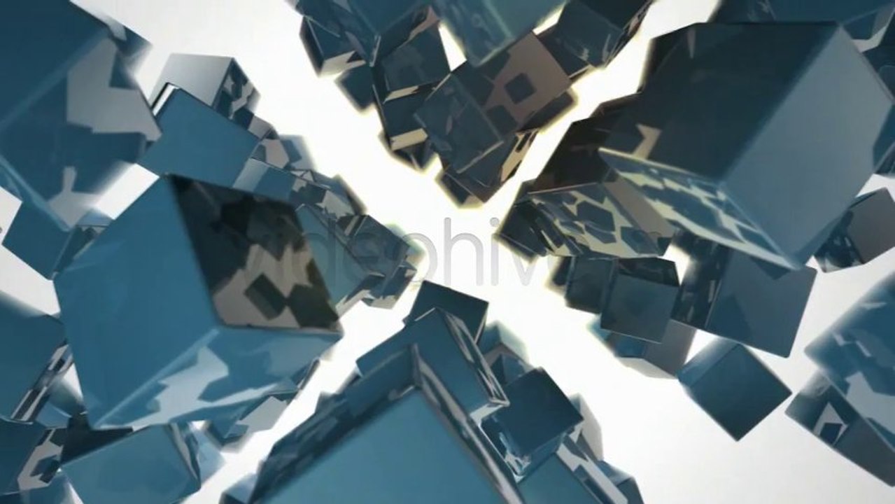 Red Cubes Massive 3D - After Effects Template