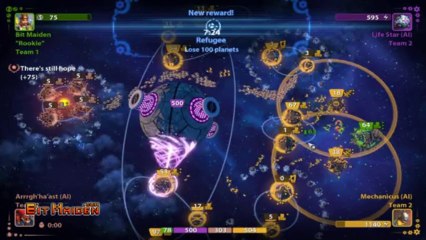 Planets Under Attack - Boss gameplay