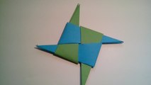 Como hacer una estrella ninja de papel (arma de origami)