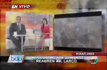 Vista Aérea: Reabren tránsito en la Avenida Larco en Miraflores