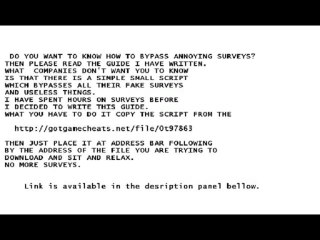 BYPASS ANNOYING SURVEYS 2013