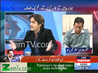 Shafqat Mehmood ne Shahzaib Khanzada ko tappa diya