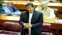 Imran Khan at NA on removal of NADRA Chairman 5th Dec 2013