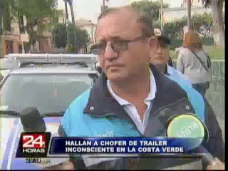 Un chofer de tráiler apareció en la Costa Verde tras presunto secuestro