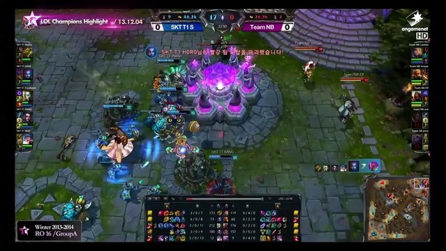 [H/L] LOL Champs Winter SKT T1 S vs Team NB Match 1
