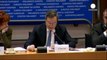 Draghi warns eurozone economy still fragile, praises departing ECB board's Asmussen
